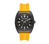 Skechers Orologio da uomo in silicone giallo con tre lancette Hanover, Giallo