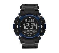 Skechers Orologio da uomo SR1035 con display digitale al quarzo, nero, Nero, Moderno