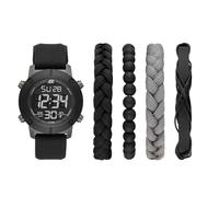 Skechers Orologio Digitale al Quarzo Uomo con Cinturino in Silicone SR9053