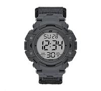 Skechers Orologio Keats Uomo, movimento digitale, cassa in poliuretano grigia da 55 mm con cinturino in poliuretano, SR1147