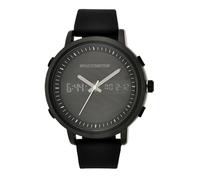 Skechers Orologio Lawndale Uomo, movimento Ana-Digi, cassa in lega nera da 46 mm con cinturino in silicone, SR5071