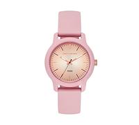 Skechers Orologio Ostrom da donna, movimento a tre lancette, cassa in policarbonato rosa da 38 mm con cinturino in silicone, SR6266
