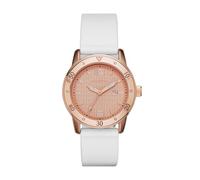 Skechers Orologio Redondo da donna, movimento a tre lancette con data, cassa in lega oro rosa da 36 mm con cinturino in silicone, SR6053
