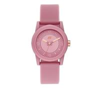 Skechers Orologio Rosencrans Donna, movimento a tre lancette, cassa in policarbonato rosa da 30 mm con cinturino in silicone, SR6201