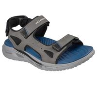 Skechers Orvan SD Sandalo da Uomo, Antracite, Sintetico/Nylon, Taglia 42