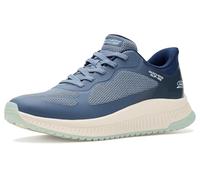 Skechers Pantofole da Donna a Mani libere: Bobs Squad 4 - Staple LookSneaker, Blu Multi Mesh, 39 EU