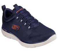 Skechers Pantofole da uomo Summits LOUVIN, da uomo, slip-on, mocassini, scarpe basse, slip-on, blu, 41 EU