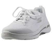 Skechers Performance Go Walk Arch Fit-Motion Breeze Sneaker, Sneakers Donna, Bianco/Argento, 35.5 EU
