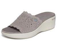 Skechers Pier-Lite Light Essence - Sandali Bassi da Donna, Colore Tortora, Numero 40