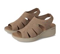 Skechers Pier-lite-Memory Maker - Sandali da donna con zeppa, Moka, 41 EU