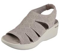 Skechers Pier-lite-Memory Maker - Sandali da donna con zeppa, Talpa, 40 EU