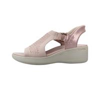 Skechers Sandali da donna Martha Stewart's Pier-lite-Park Path Hands Free Slip-in Zeppa Sandalo, Rosso tendente rosa, 37 EU