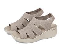 Skechers Pier-lite - Sandalo da donna Memory MakerWedge, Marrone, 38 EU