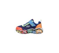 Skechers Play Scene, Scarpe da Ginnastica, Navy & Blue Textile/Lime & Red Synthetic/Mu, 22 EU