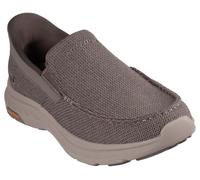Skechers Pollard Wilfred, Scarpe da Ginnastica Uomo, Taupe Mesh/Synthetic, 45.5 EU