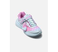 Skechers Sneaker da Bambina Power Jams 2.0, Acqua/Multicolore, 13 Little Kid