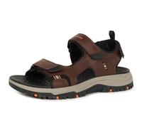 Skechers Prewitt Rigdon, Sandalo Sportivo Uomo, Brown, 48.5 EU