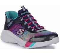 SKECHERS Prism Tacco Slip IN Scarpe Sportive Bambina Multicolore UK 1.5 - 13.5
