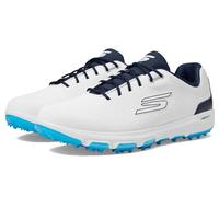 Skechers PRO 6 Scarpe da Golf Impermeabili, Ginnastica Uomo, Bianco Blu Navy Blu Senza Punte, 47 EU