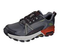 Skechers Protezione Massima, Scarpe da passeggio Uomo, Rivestimento Multiplo In Rete Sintetica In Pelle Di Carbone, 41 EU