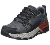 Skechers Protezione Massima, Scarpe da passeggio Uomo, Rivestimento Multiplo In Rete Sintetica In Pelle Di Carbone, 41 EU