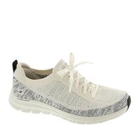 Skechers Pure Flex Pulse, Scarpe da Ginnastica Donna, Natural & Black Knit, 37.5 EU