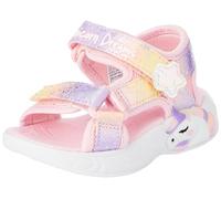 Skechers, Sandali Bambine e ragazze, Tessuto rosa chiaro Multi Trim, 9 UK