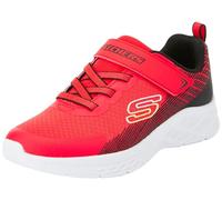 Skechers Ragazzi, Sneaker, Red Textile Synthetic Black Trim, 33 EU
