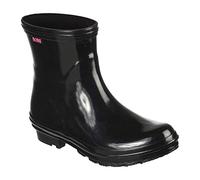 Skechers Rain Check - Neon Puddles, Stivali in gomma Donna, Nero, 37 EU