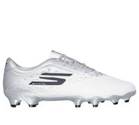 Skechers Razor 1.5 Academy FG Shoes in Bianco/Argento, Taglia 42