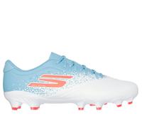 Skechers Razor 1.5 Academy FG Shoes in Bianco/Turchese, Taglia 40.5