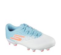 Skechers Razor 1.5 Academy FG Shoes in Bianco/Turchese, Taglia 45