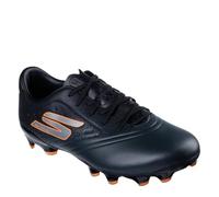Skechers Razor 1.5 Academy Firm Ground - Scarpe da calcio da uomo, Nero arancione, 44 EU