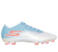 Skechers Razor 1.5 Elite FG Shoes in Bianco/Turchese, Taglia 41, Hyper Burst
