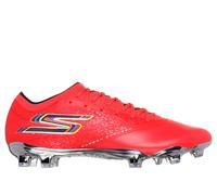 Skechers Razor 1.5 Elite FG Shoes in Rosso/Nero, Taglia 42.5, Hyper Burst