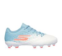 Skechers Razor 1.5 Jr Td FG Shoes in Bianco/Turchese, Taglia 26.5