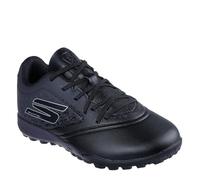 Skechers Razor Junior Astro Turf Scarpe da calcio per bambini, Nero argento, 4 UK