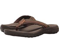 Skechers Reggae-cobano, Infradito Uomo, Marrone Brown Brn, 45 EU