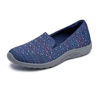 Skechers Reggae Fest - Wicker - Engineered Knit Twin Gore Slip On (Willows) Mocassino bassoDonna