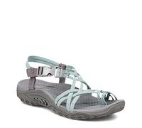 Skechers Reggae-Irie Mon, Sandalo Sportivo Donna, Grigio/Aqua, 40 EU