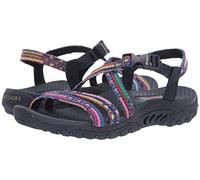 Skechers Reggae Sew Me Boho Strappy Slingback da donna, Blu navy, Multicolore, 38.5 EU