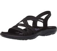 Skechers Reggae Slim Simply Stretch, Sandali Donna, Nero, 37 EU