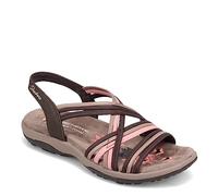 Skechers Reggae Slim-Simply Stretch, Sandalo Sportivo Donna, Cioccolato, 36 EU