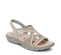 Skechers Reggae Slim-Simply Stretch, Sandalo Sportivo Donna, Naturale/Tortora, 37 EU