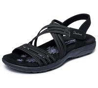 Skechers Reggae Slim-Sunnyside 2.0, Sandali Donna, Nero, 38 EU