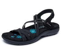 Skechers Reggae Slim - Takes Two Nero/Nero 2 UK, Finiture in gore durabuck nero, 35 EU