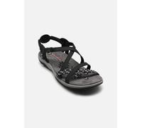 Skechers Reggae Slim - Vacay, Sandali Donna, Black Dark Blk, 36 EU