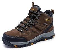 Skechers Relment-Pelmo 64869 - Stivaletti impermeabili con lacci, Cachi, 9.5 Wide