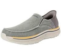 Skechers Remaxed Fenick, Slip-On Uomo, Tela Lavata Carbone, 43 EU