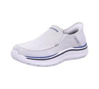 Skechers Remaxed Fenick, Slip-On Uomo, Tela Grigia Lavata, 48.5 EU